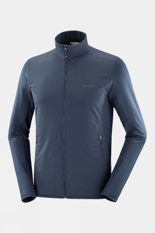 Salomon Mens Essential Lightwarm Hybrid Midlayer Jacket Blue Nights