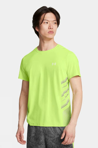 Under Armour Mens Launch Elite Graphic T-Shirt Morph Green/Castlerock/Reflective