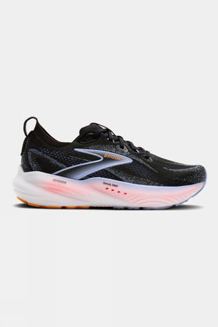Brooks Womens Glycerin 22 Shoes Black/Blue Heron/Orange