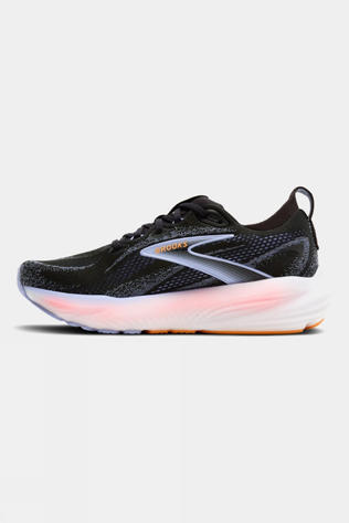 Brooks Womens Glycerin 22 Shoes Black/Blue Heron/Orange