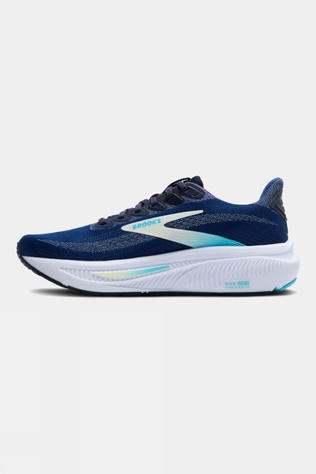 Brooks Womens Ghost 17 Shoes Navy/Green/Turquoise