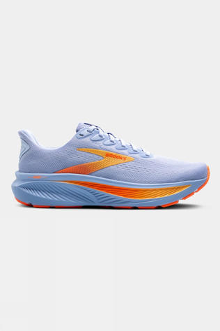 Brooks Womens Ghost 17 Shoes Blue Heron/White/Orange