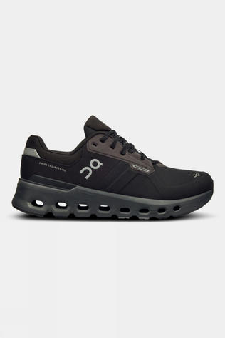 On Womens Cloudrunner 2 Waterproof Shoes Magnet/Black