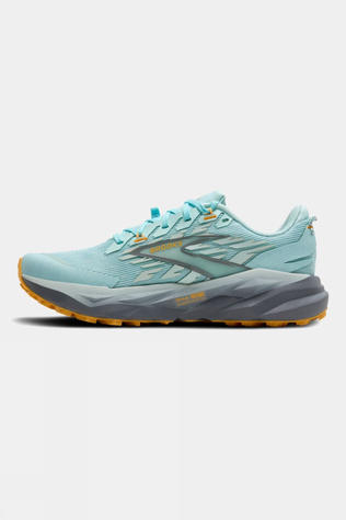 Brooks Womens Cascadia 19 Shoes Clearwater/Primer Grey/Apricot