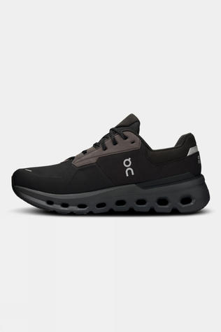 On Mens Cloudrunner 2 Waterproof Shoes Magnet/Black
