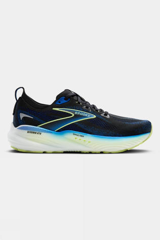 Brooks Mens Glycerin GTS 22 Shoes Black/Cobalt/Neo Yellow