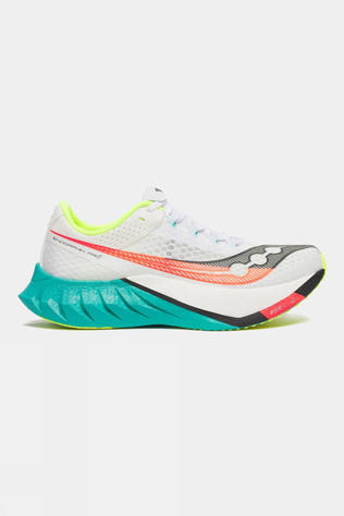 Saucony Mens Endorphin Pro 4 Shoes White/Mutant