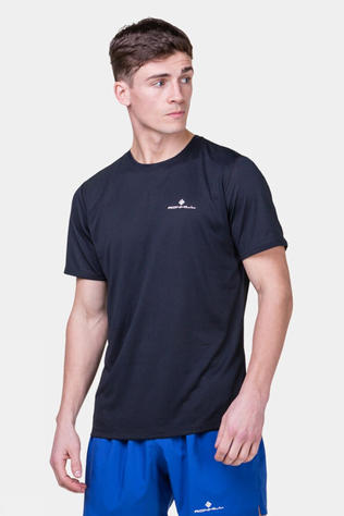 Ronhill Mens Core Running T-Shirt Black/Bright White